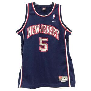 Vintage Nike Jason Kidd New Jersey Nets 5 Swingman Jersey - Sz L